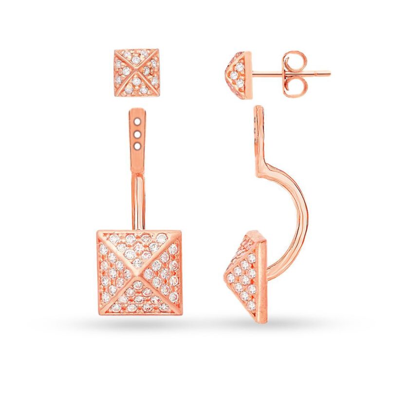 PYRAMID CASCADE EARRINGS - Image 3