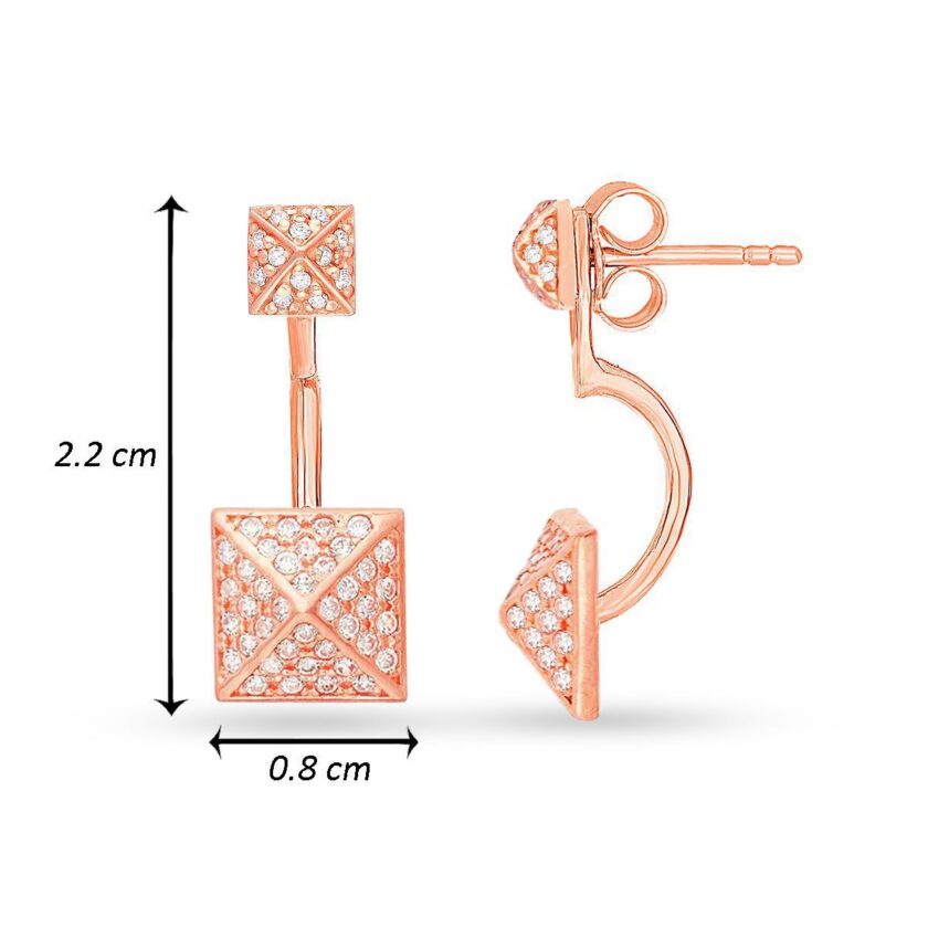PYRAMID CASCADE EARRINGS - Image 4