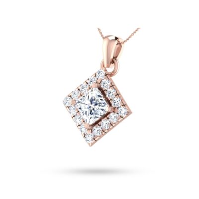 Royal Prism Solitaire Diamond Pendant
