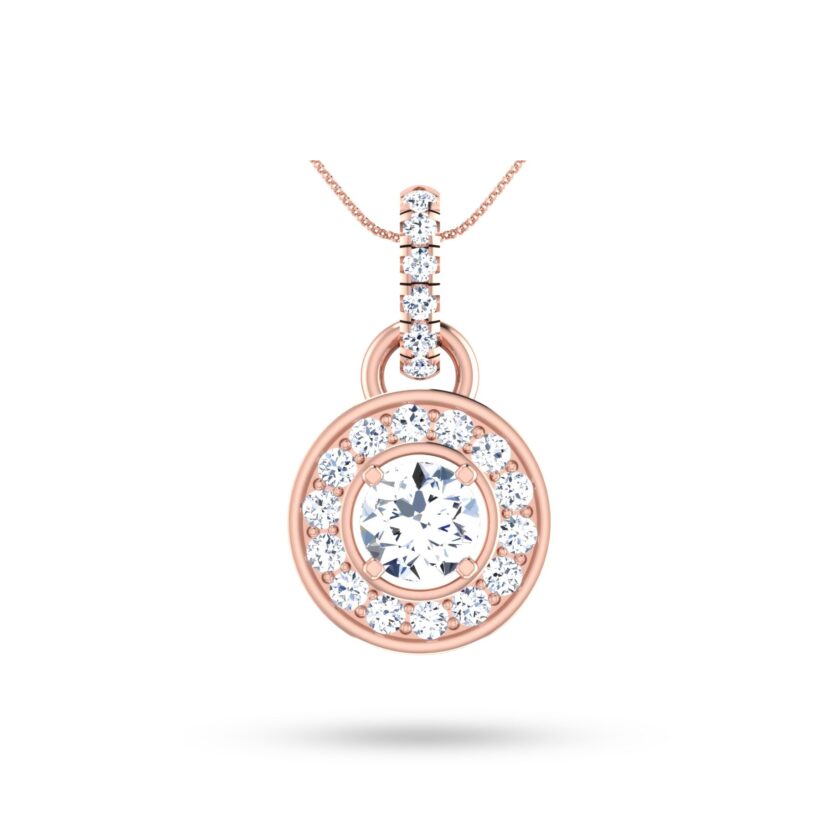 Enhanced Solitaire Diamond Pendant Set - Image 3