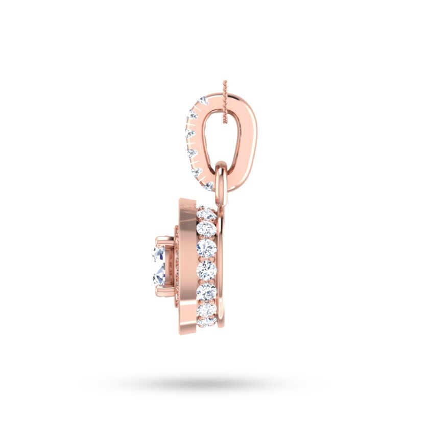 Enhanced Solitaire Diamond Pendant Set - Image 4