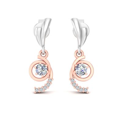 "Elegant Number 9" Solitaire Earrings