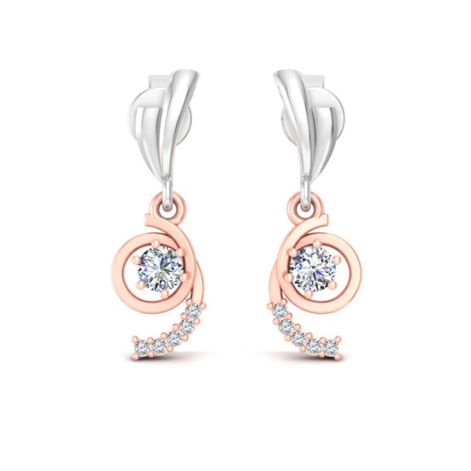 "Elegant Number 9" Solitaire Earrings
