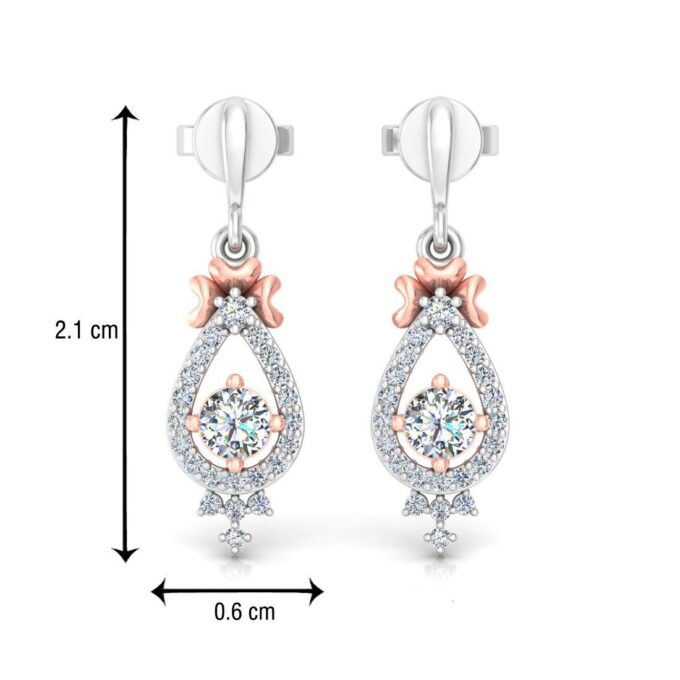 "Enchanted Bloom" Pear Diamond Solitaire Pendant Set