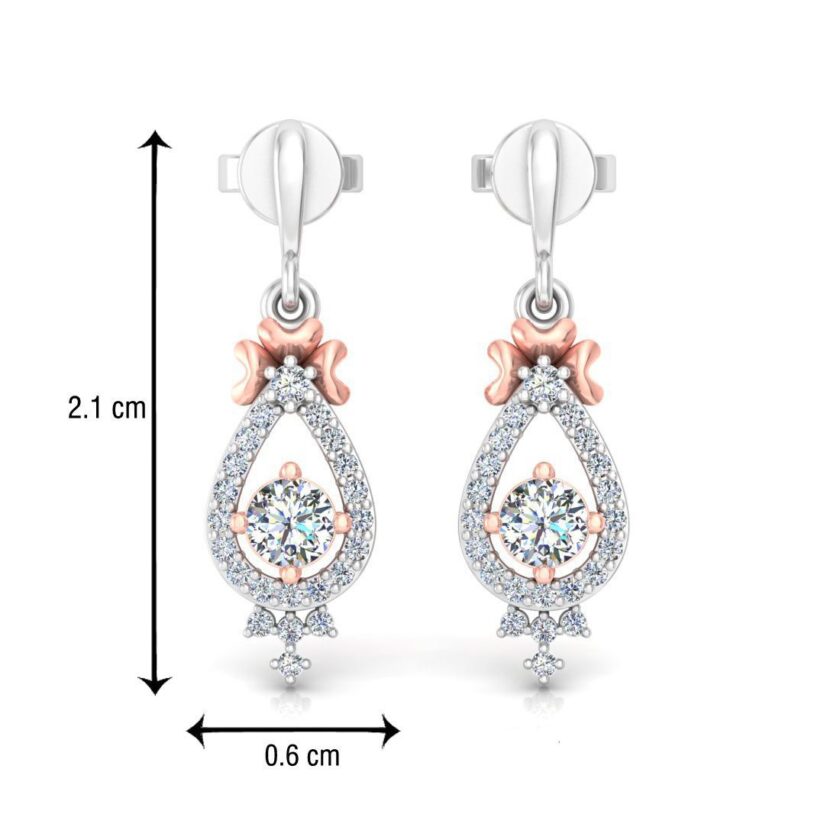 "Enchanted Bloom" Pear Diamond Solitaire Pendant Set - Image 9