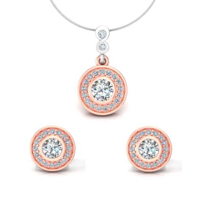 Elegance Solitaire Pendant Set