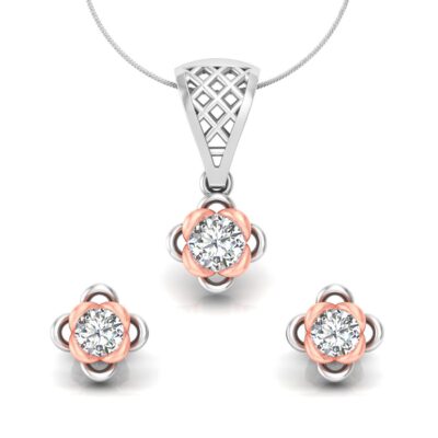 BLOSSOM FUSION SOLITAIRE PENDANT SET