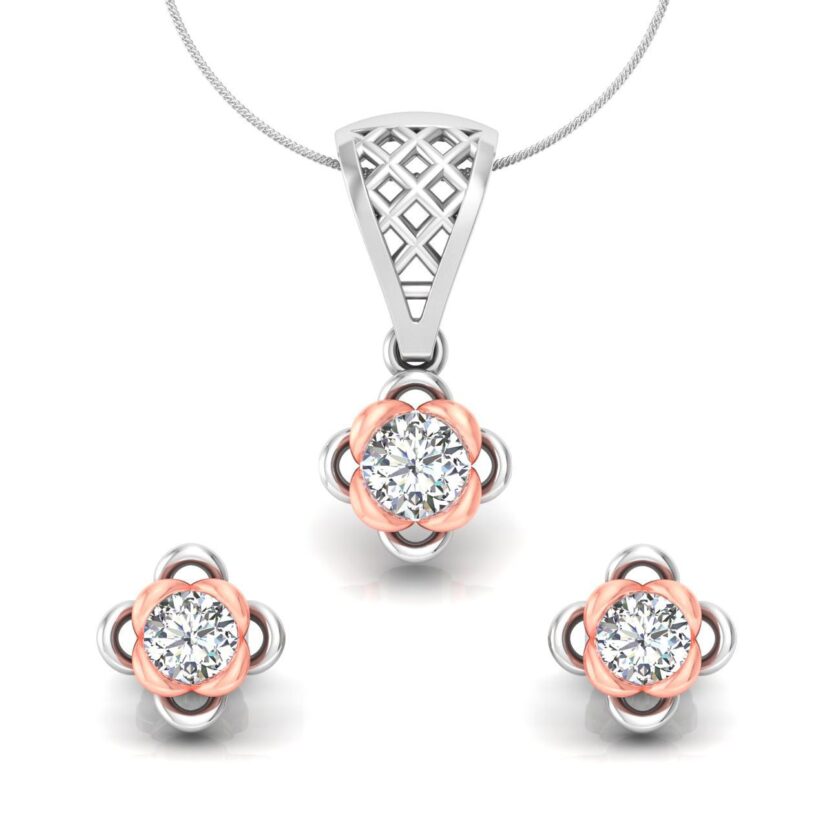 BLOSSOM FUSION SOLITAIRE PENDANT SET