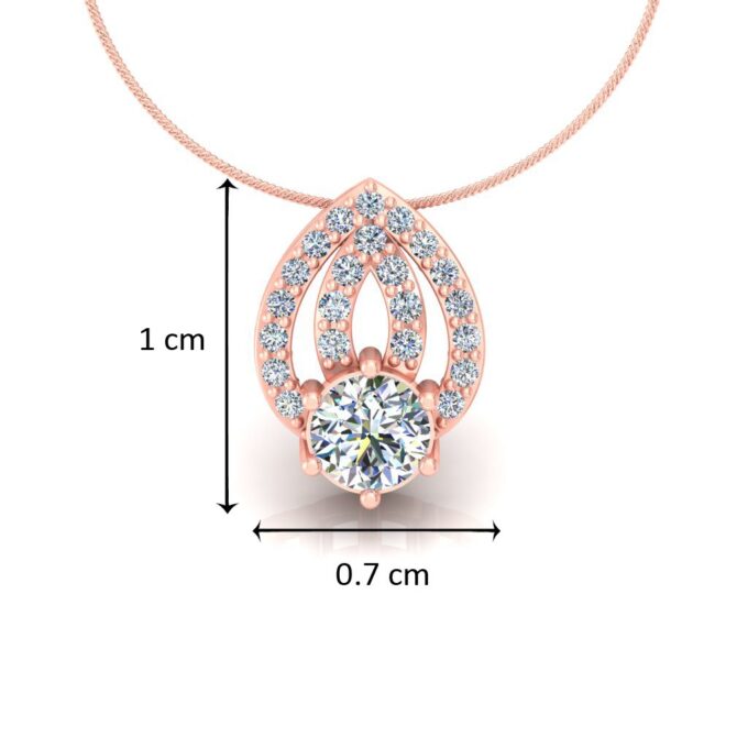 DIAMOND SOLITAIRE DROP PENDANT