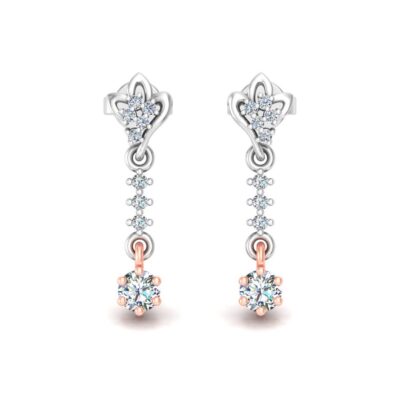 RADIANT FUSION DIAMOND DANGLING EARRINGS