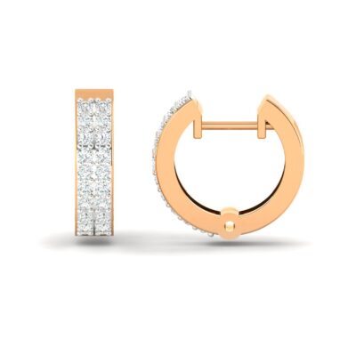TWILIGHT FUSION DOUBLE LINE HOOP EARRINGS