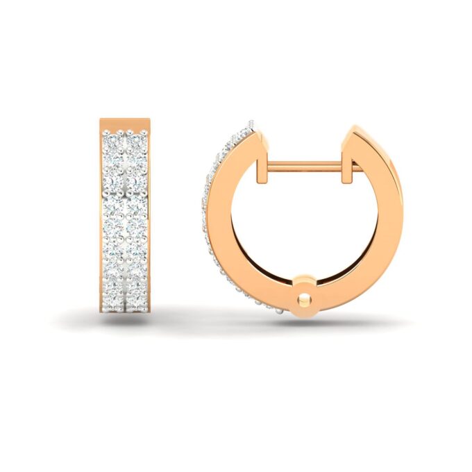 TWILIGHT FUSION DOUBLE LINE HOOP EARRINGS