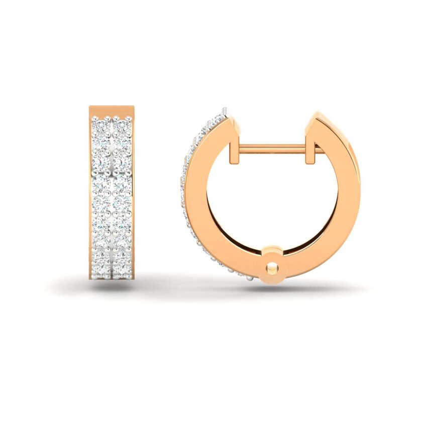 TWILIGHT FUSION DOUBLE LINE HOOP EARRINGS