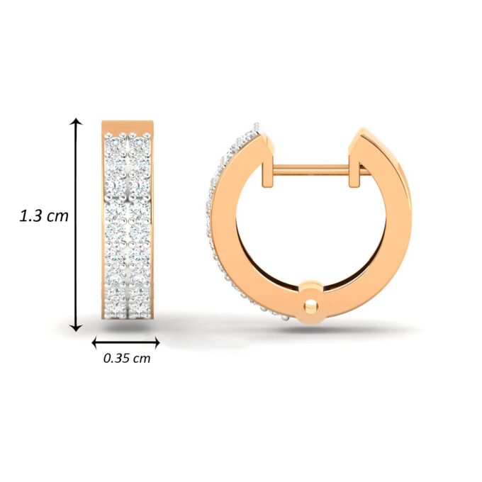 TWILIGHT FUSION DOUBLE LINE HOOP EARRINGS