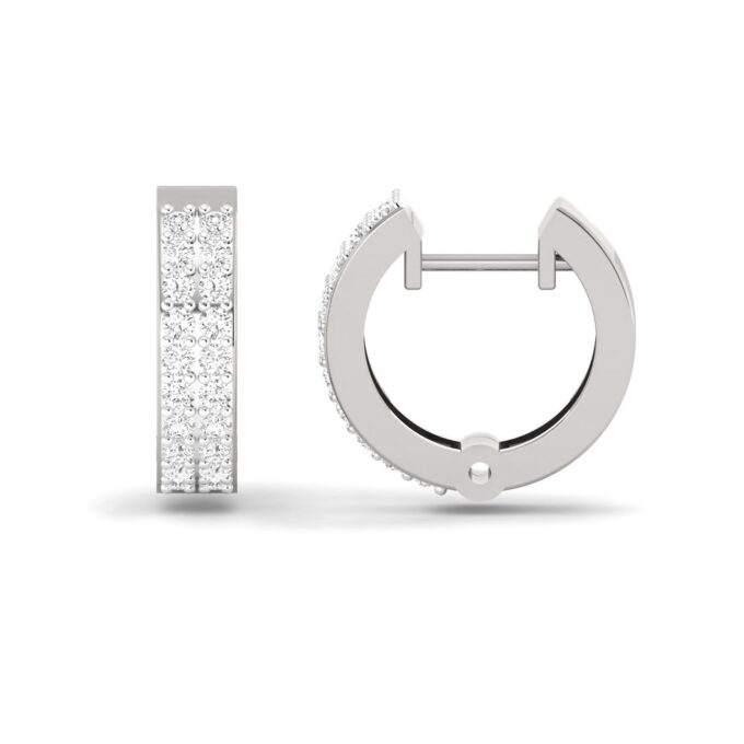 TWILIGHT FUSION DOUBLE LINE HOOP EARRINGS