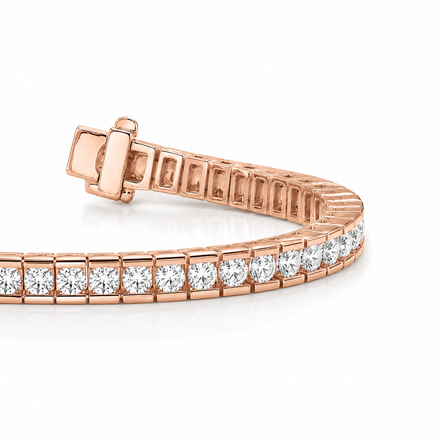 Modern Brilliance Round Diamond Tennis Bracelet - Image 2