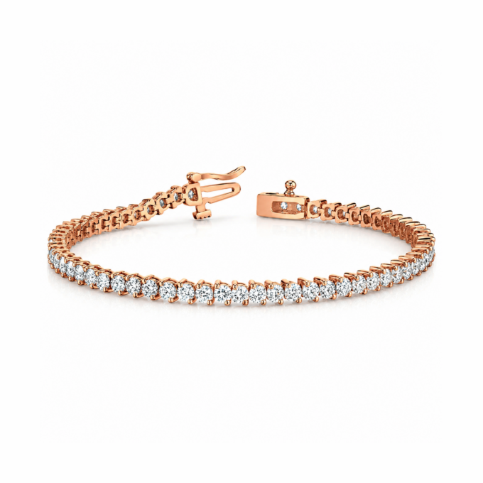 Elegant Prong Set Diamond Bracelet