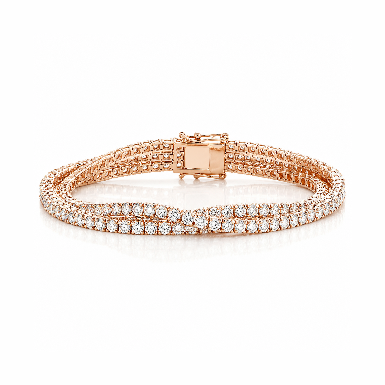Triple Brilliance Diamond Tennis Bracelet - Image 2