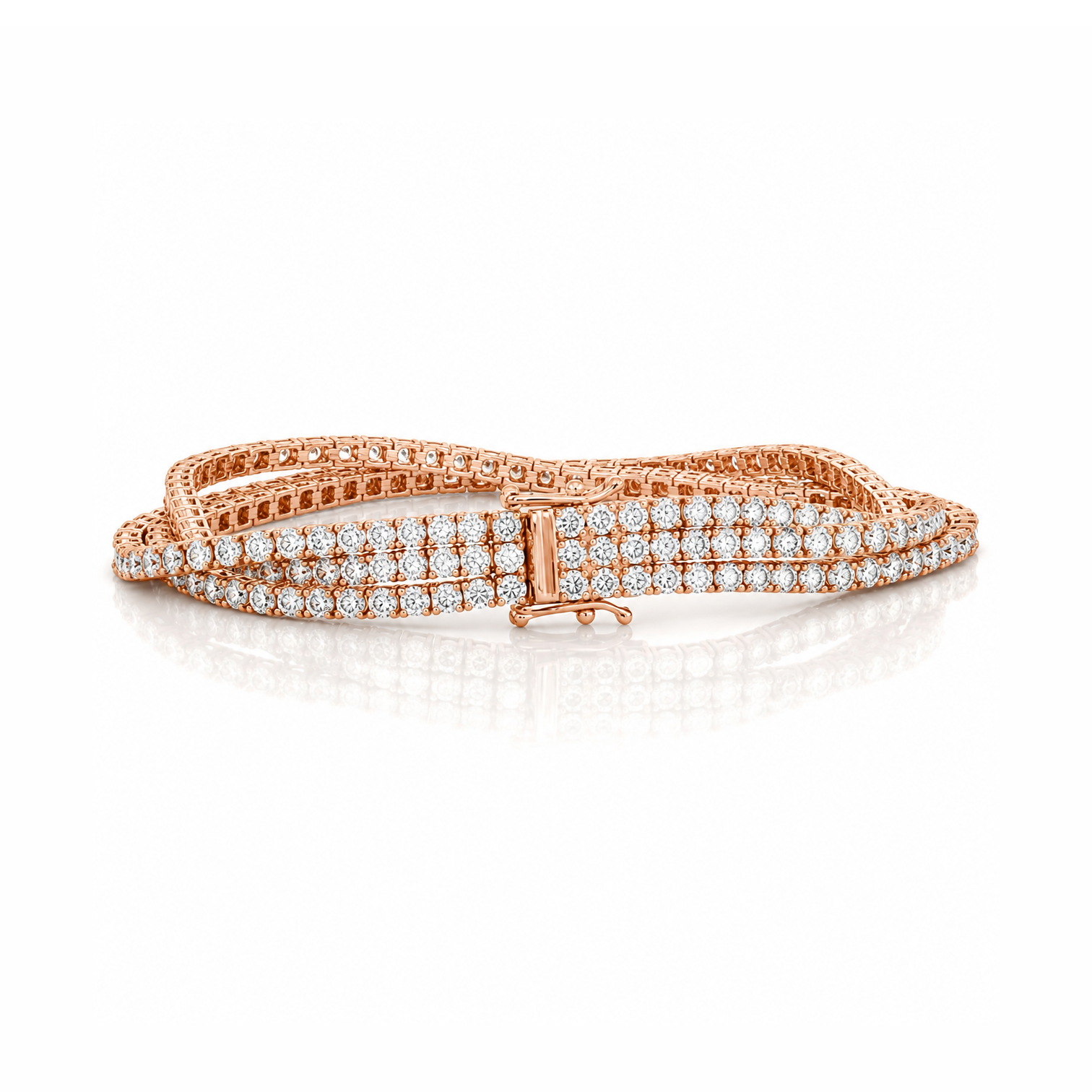Triple Brilliance Diamond Tennis Bracelet - Image 3