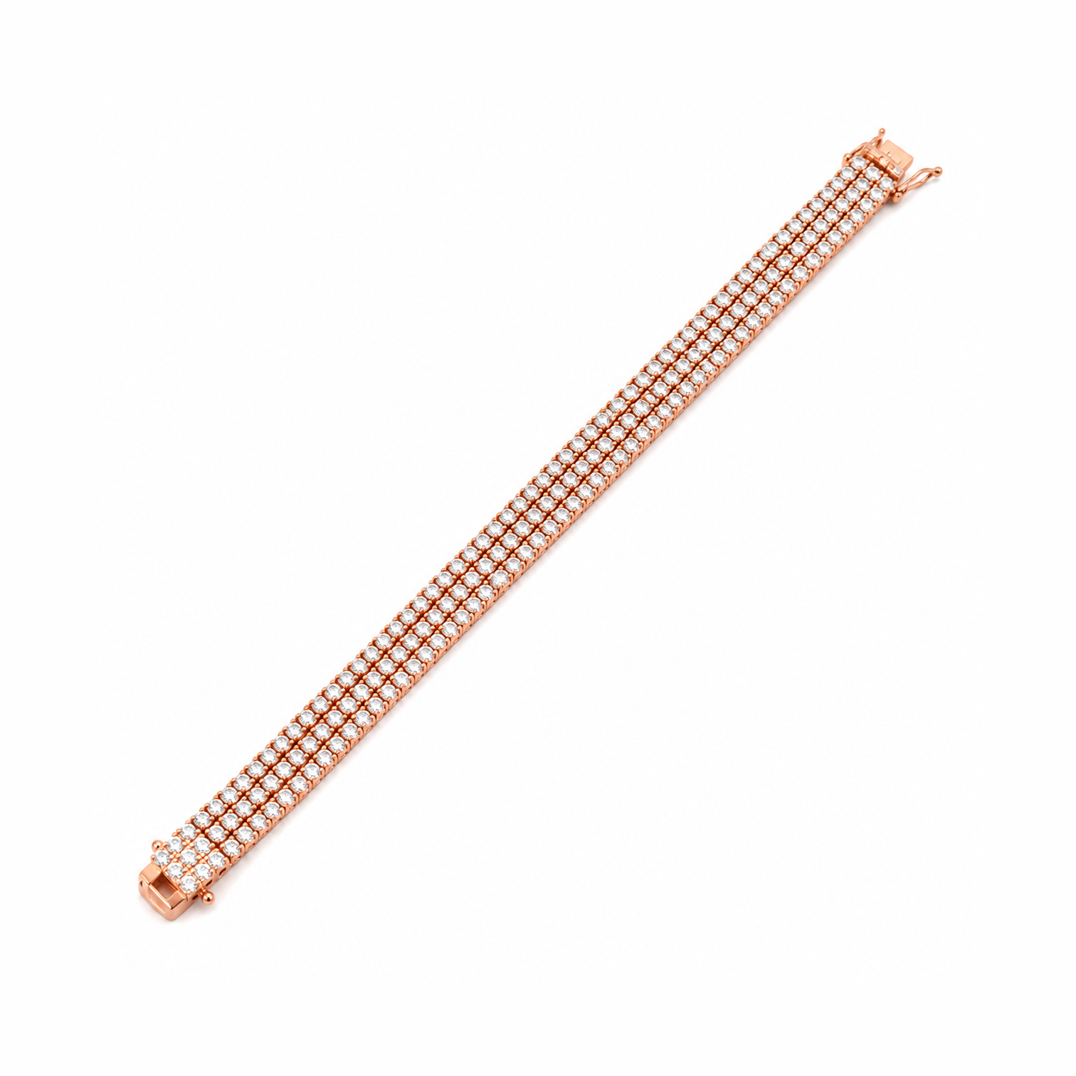 Triple Brilliance Diamond Tennis Bracelet - Image 4