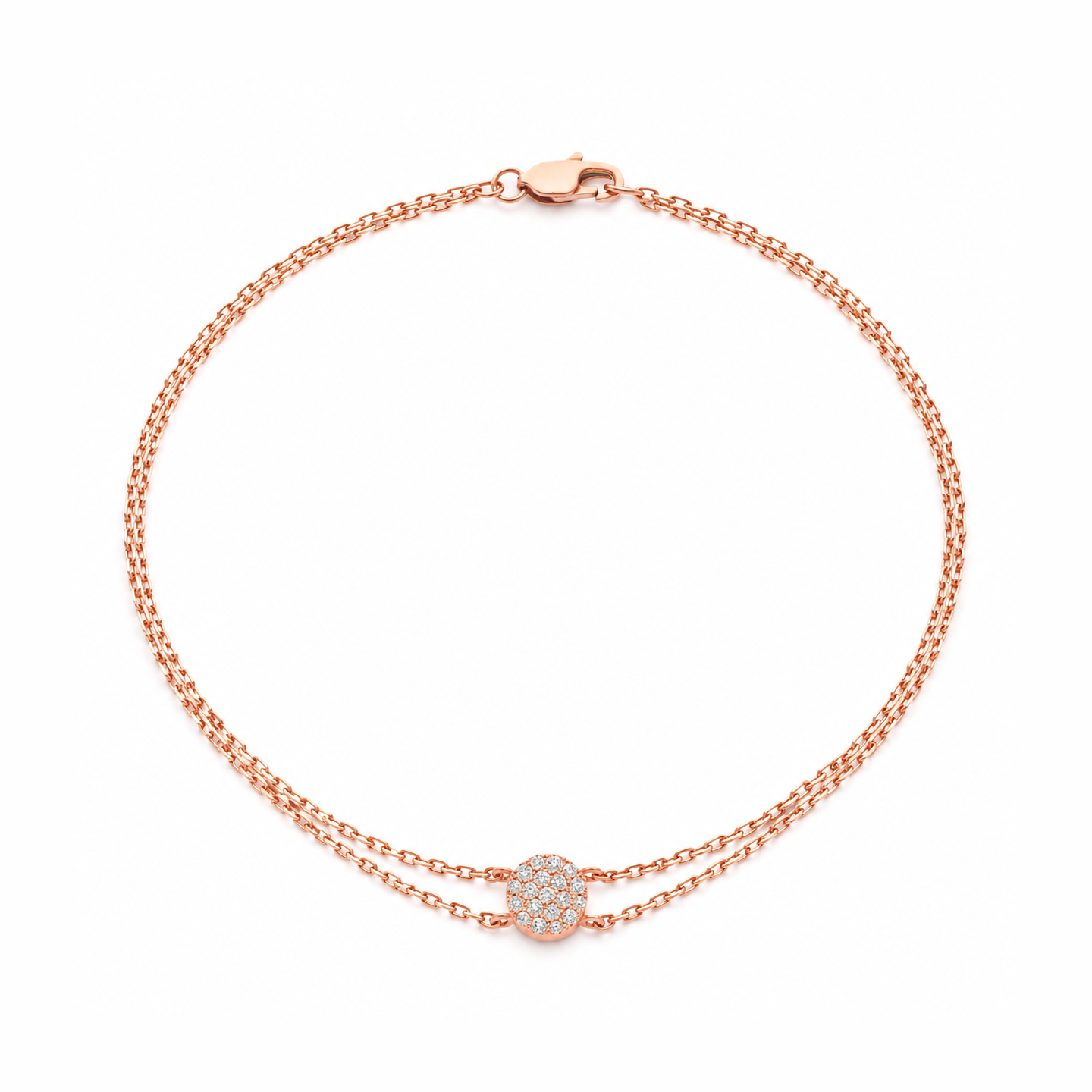 Cluster Sparkle Circle Bracelet - Image 2