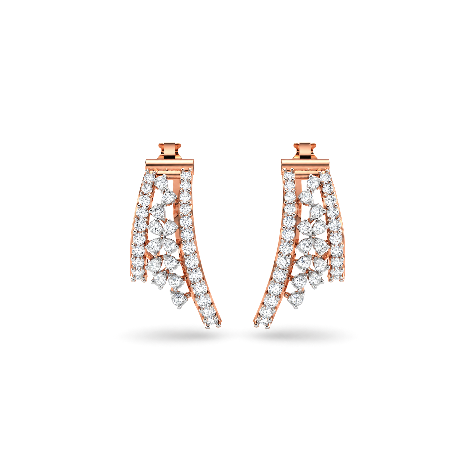 RADIANT FUSION DIAMOND HOOPS