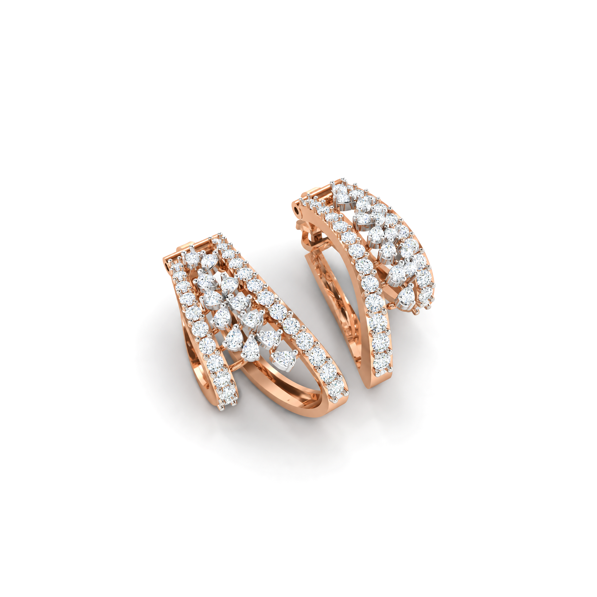 RADIANT FUSION DIAMOND HOOPS - Image 2