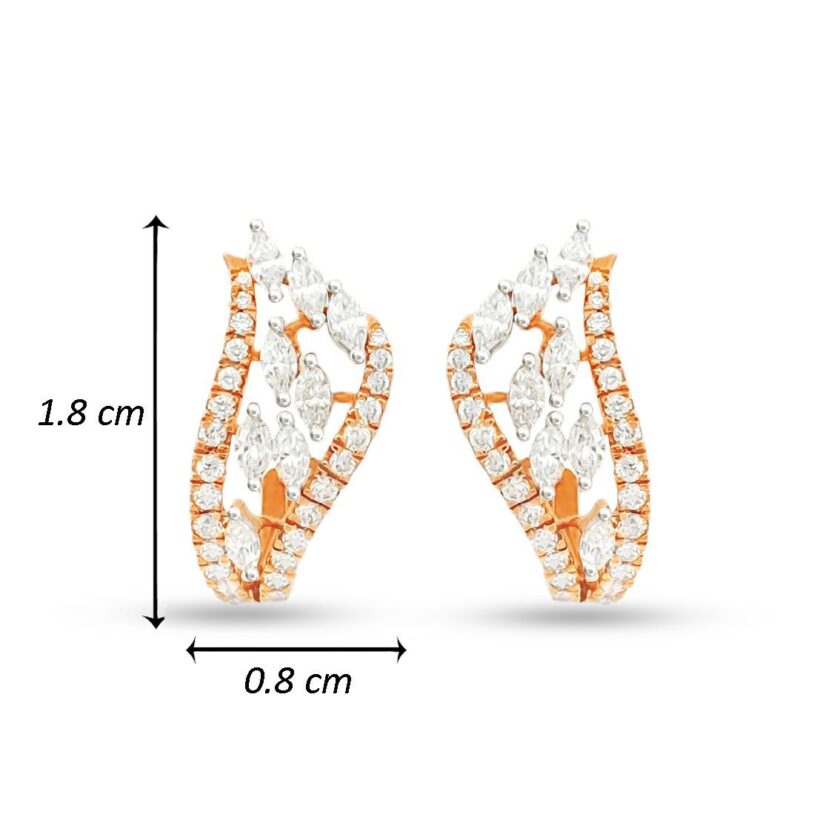 MODERN MARQUISE FUSION J BALI EARRINGS - Image 3