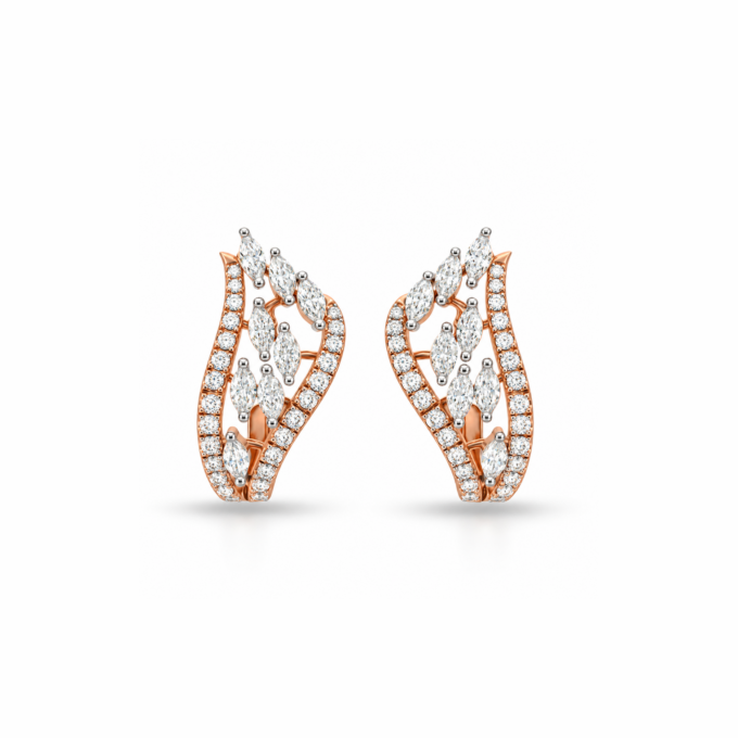 MODERN MARQUISE FUSION J BALI EARRINGS