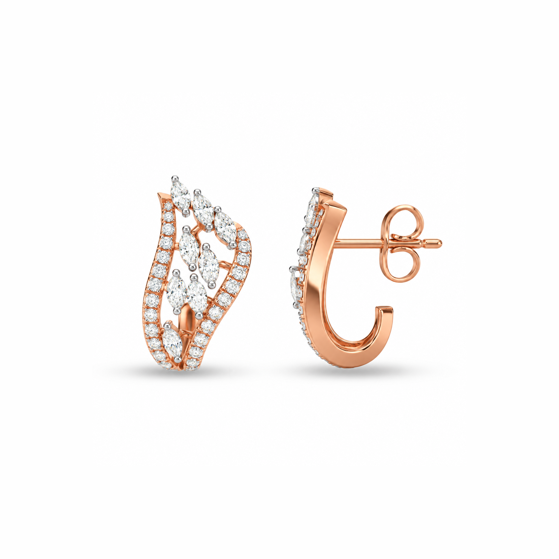 MODERN MARQUISE FUSION J BALI EARRINGS - Image 2