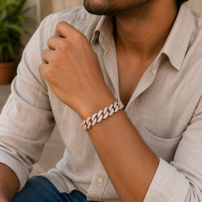 Warm Fusion Chain Style Gents Bracelet