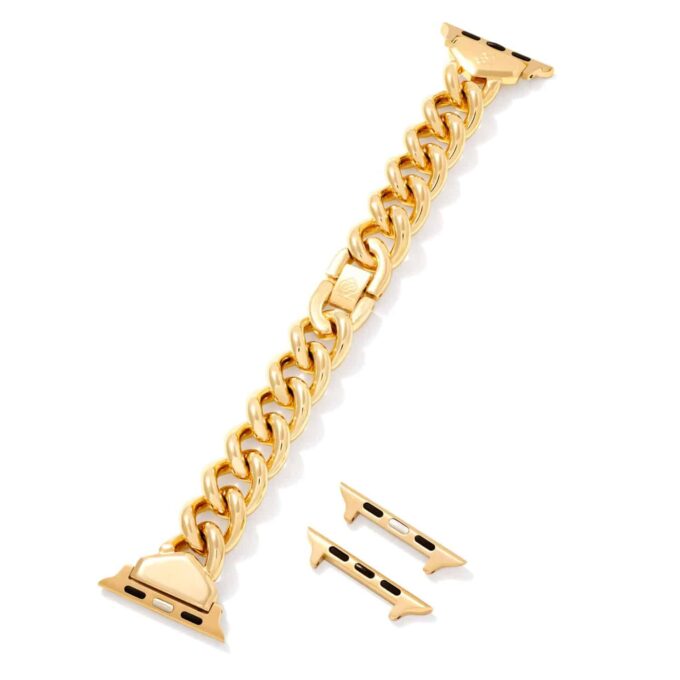 Whitley Chain Watch Band in Gold Tone Stainless Steel