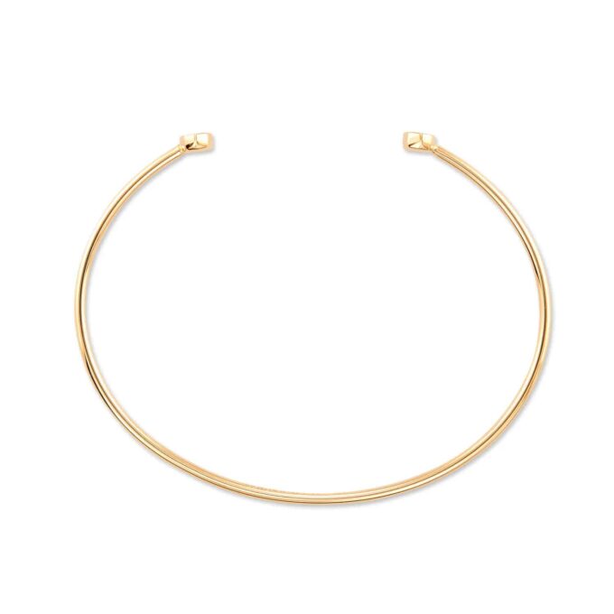Marisa 14k Yellow Gold Cuff Bracelet in White Diamond