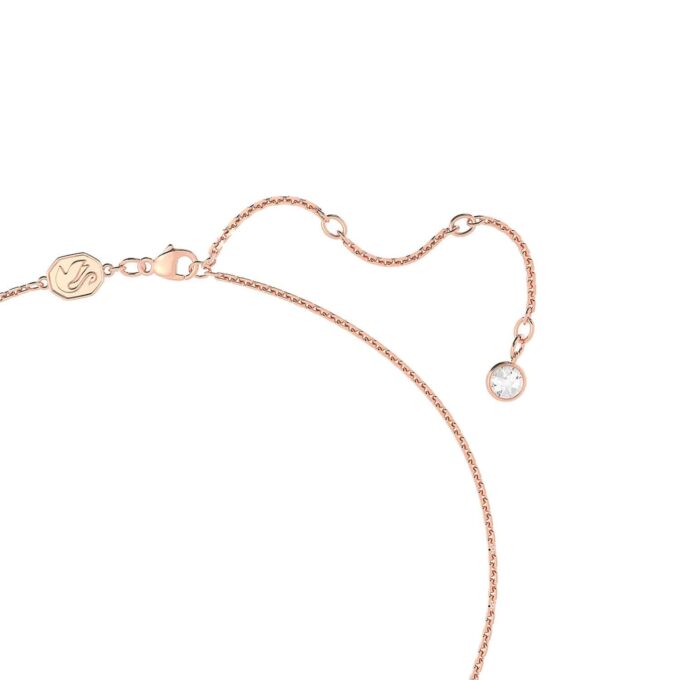 Rose Gold Coloured Una Pave Heart Crystal Pendant