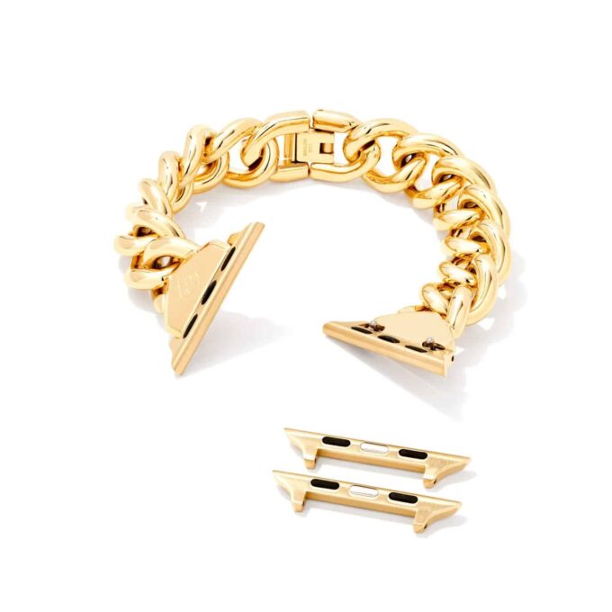 Whitley Chain Watch Band in Gold Tone Stainless Steel