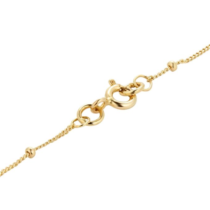 9ct Yellow Gold Beaded Chain Bracelet