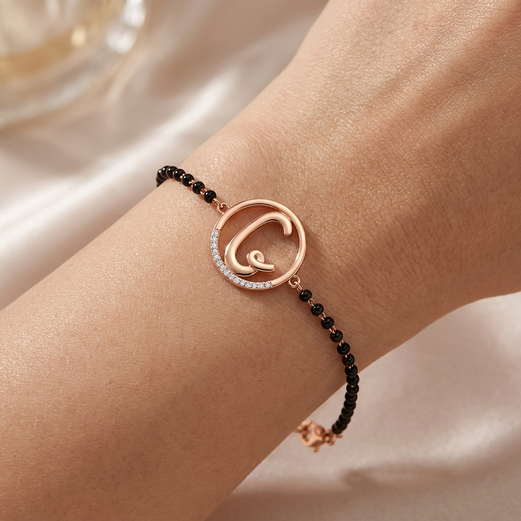 Alphabet Elegance Diamond Initial Bracelet - Image 4