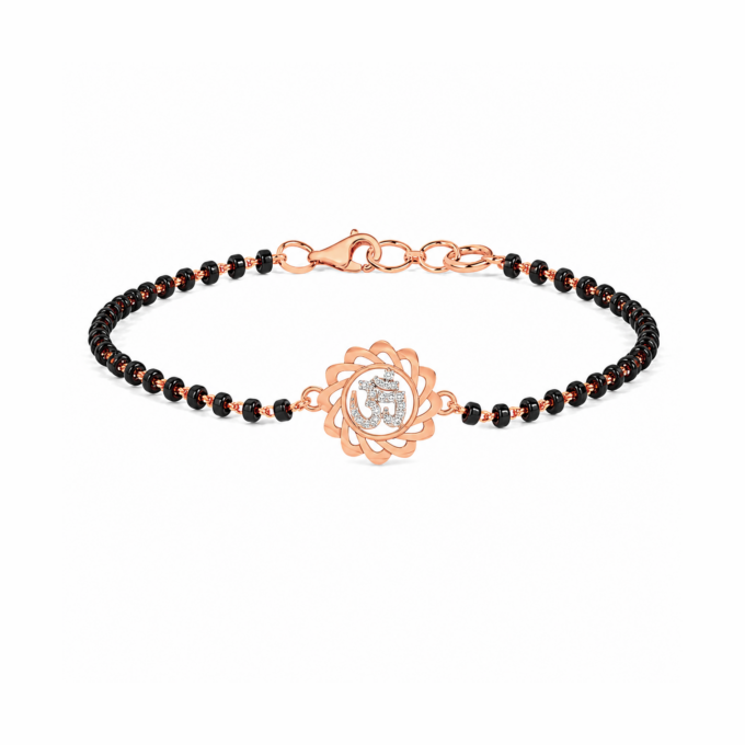 Aum Harmony Diamond Mangalsutra Bracelet