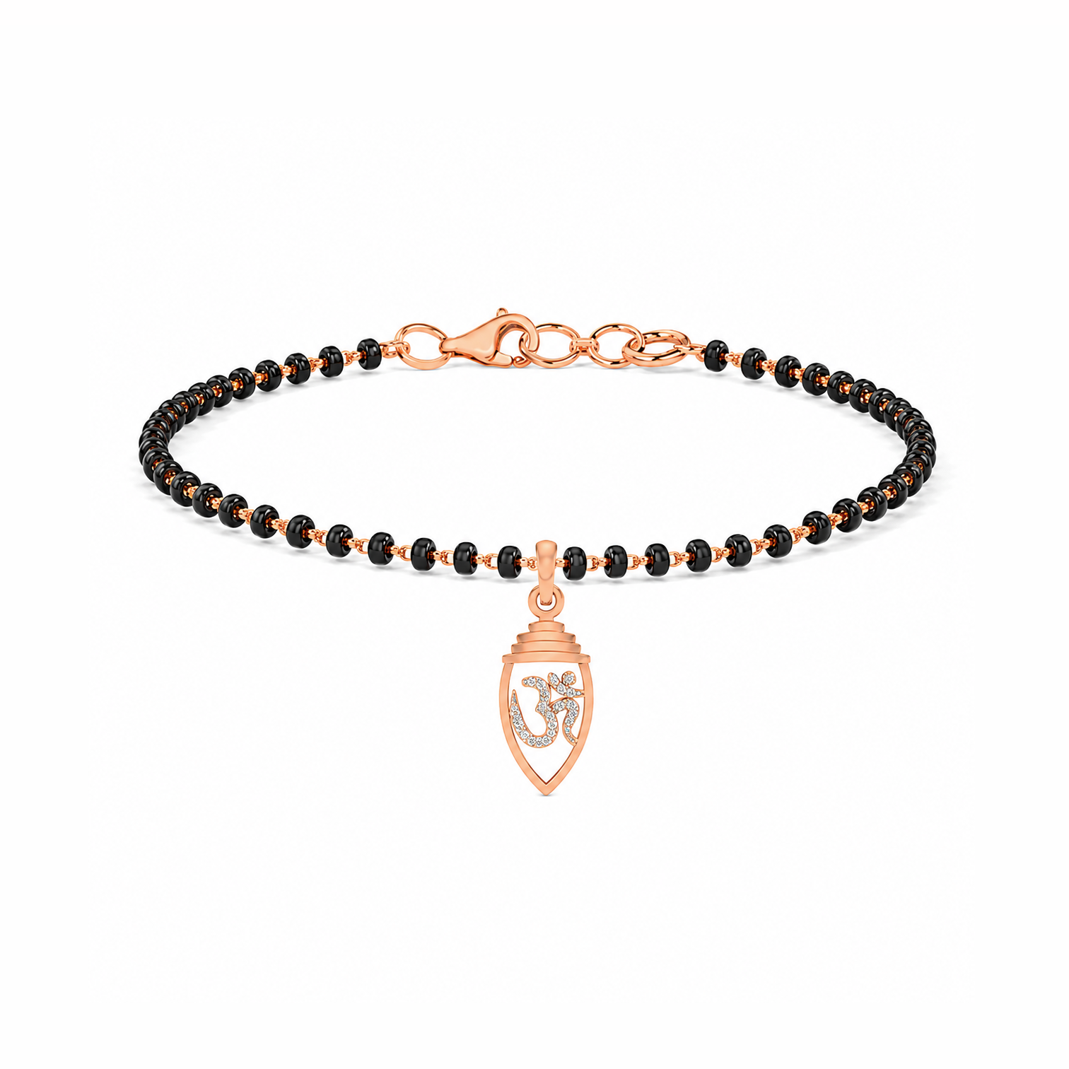 Sacred Aum Diamond Mangalsutra Bracelet