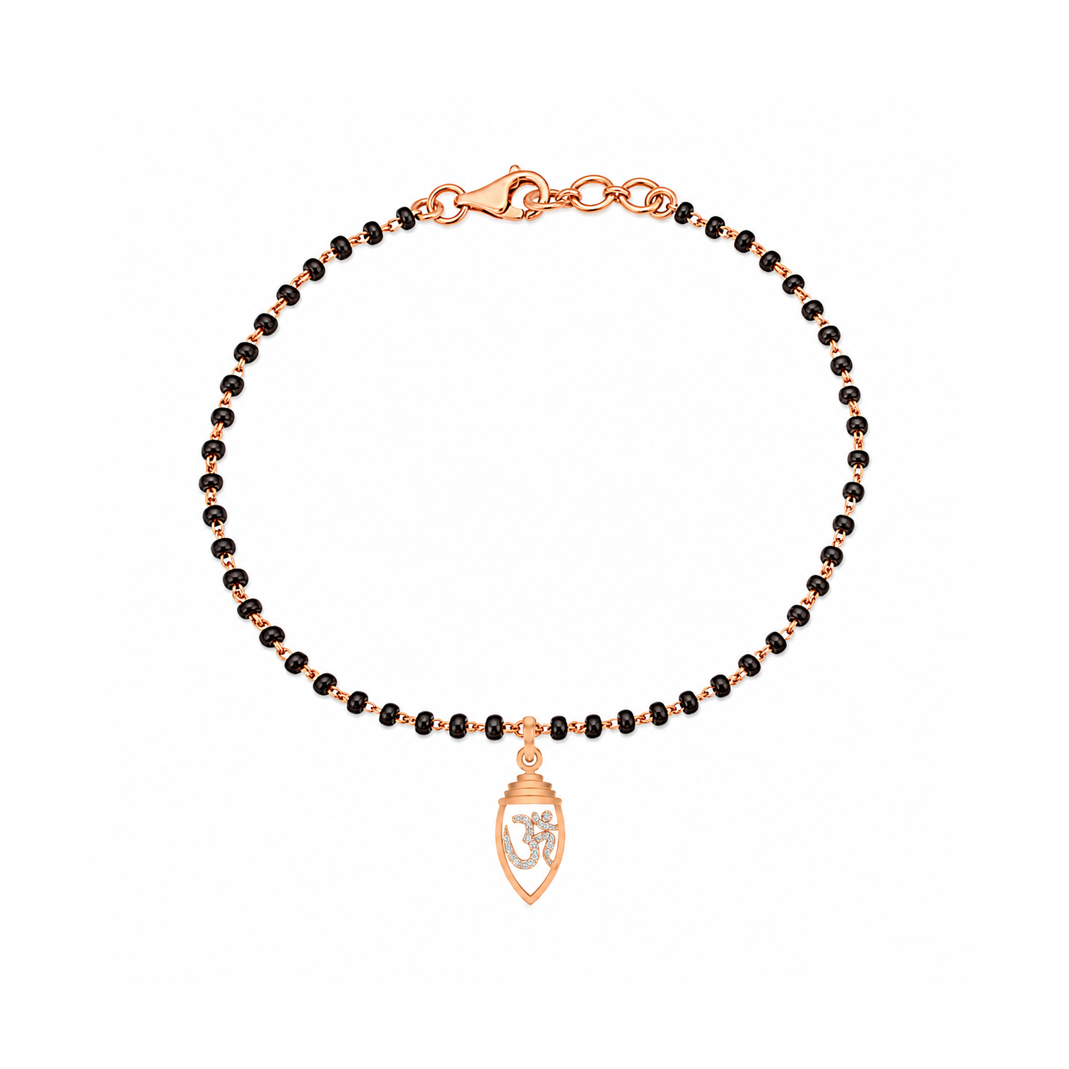 Sacred Aum Diamond Mangalsutra Bracelet - Image 2