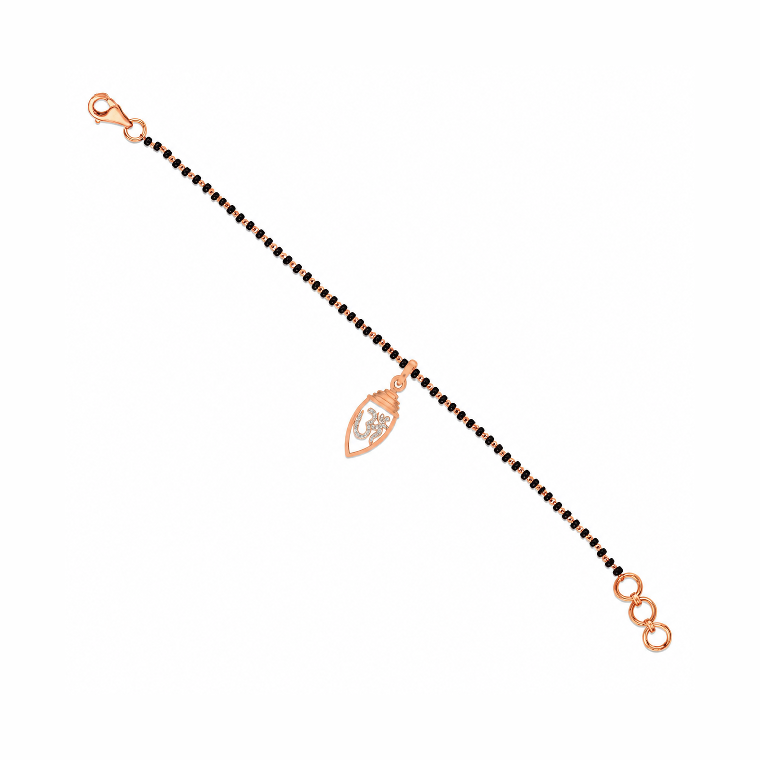 Sacred Aum Diamond Mangalsutra Bracelet - Image 3