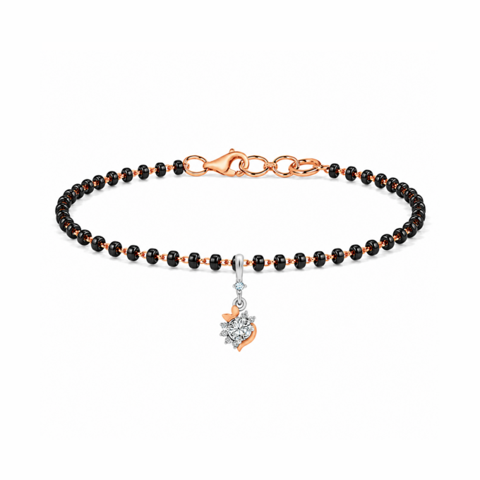 Radiant Solitaire Fusion Mangalsutra Bracelet