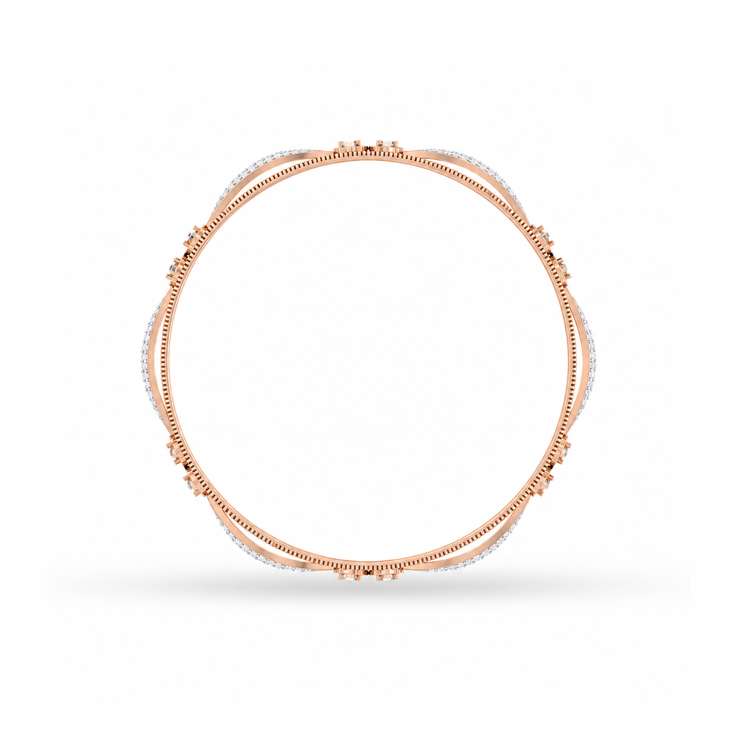 Timeless Elegance Dazzling Bangle - Image 3
