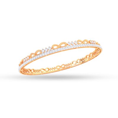 Captivating Single-Line Diamond Bangle
