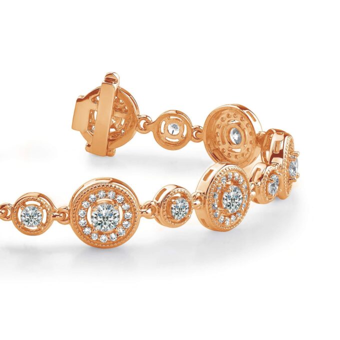 Radiant Circles Diamond Tennis Bracelet