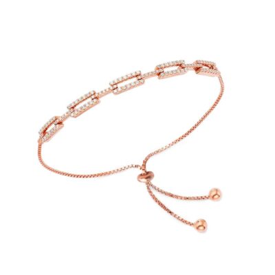 Diamond Elegance Bolo Bracelet