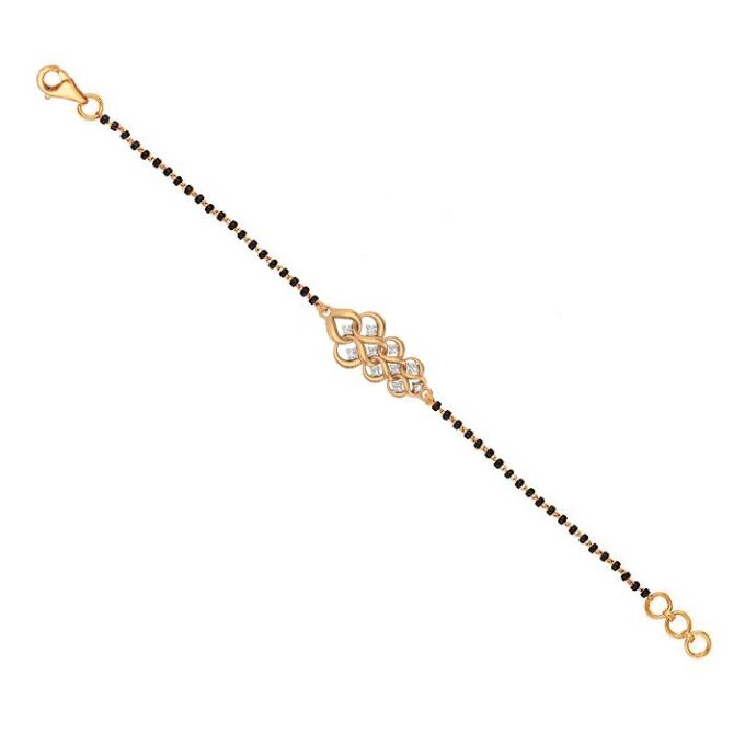 Eternal Bond Interwoven Diamond Mangalsutra Bracelet