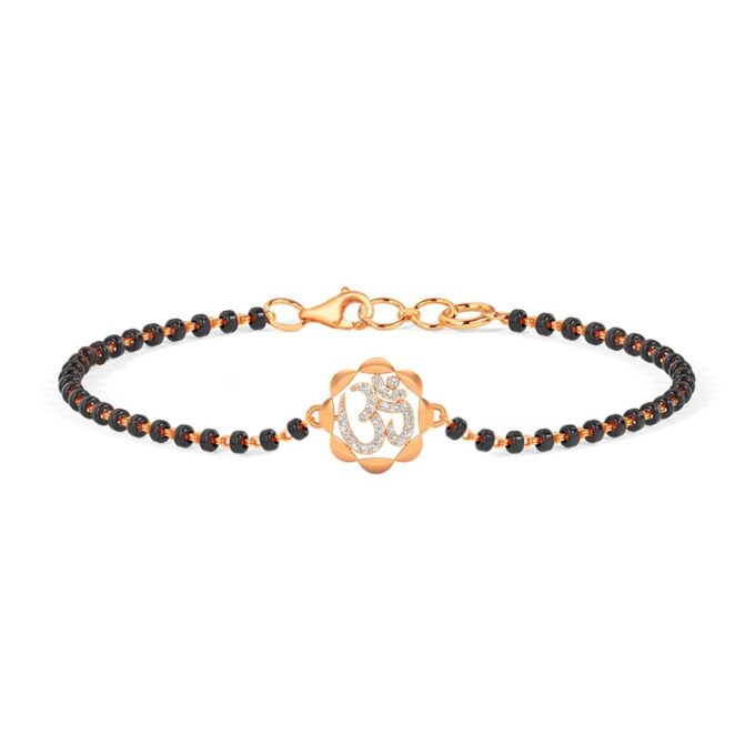 Divine Unity Diamond Aum Mangalsutra Bracelet
