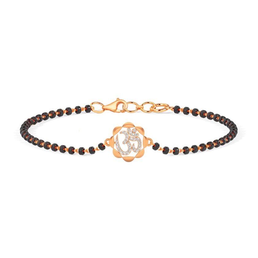 Divine Unity Diamond Aum Mangalsutra Bracelet