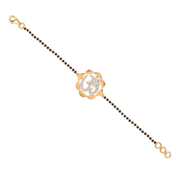 Divine Unity Diamond Aum Mangalsutra Bracelet